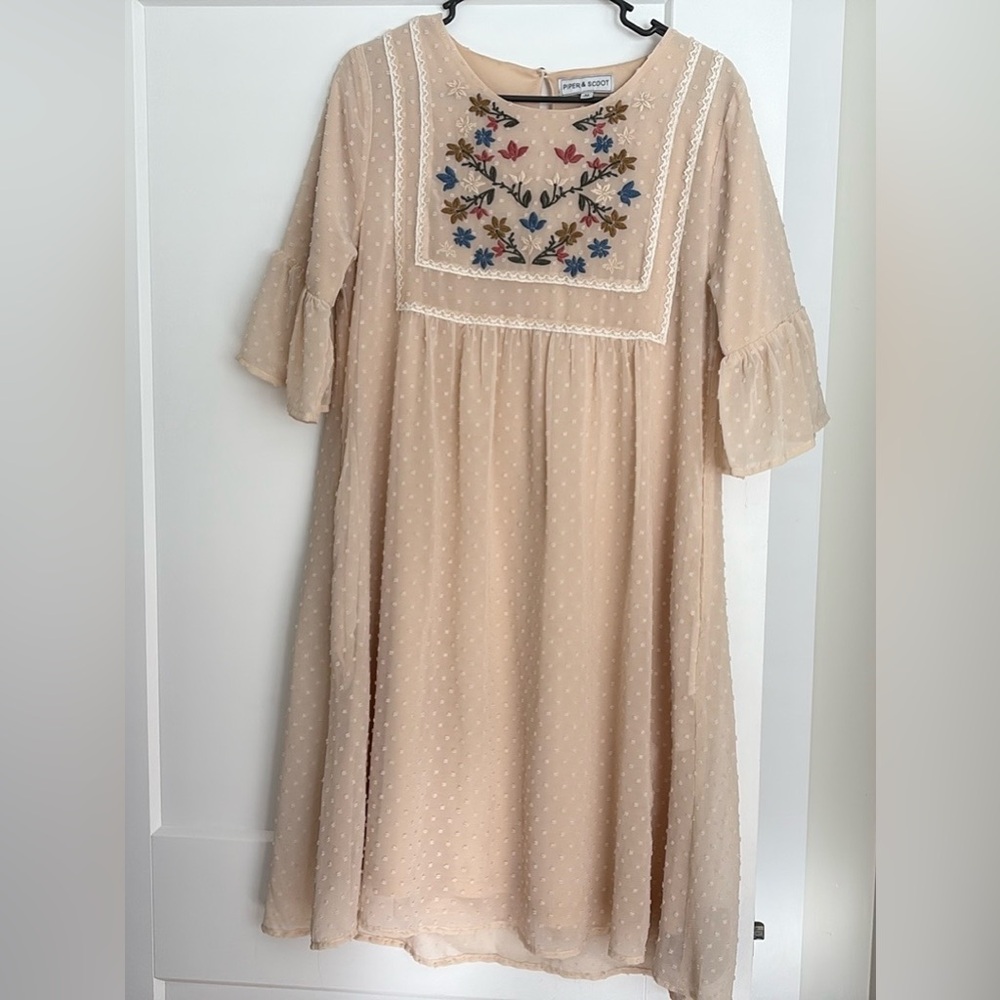 Piper and Scoot Embroidered Dress